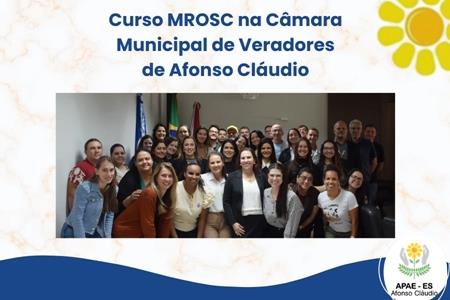 imagem Curso MROSC na Câmara de Vereadores de Afonso Cláudio