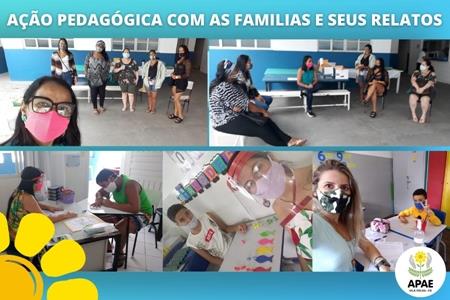 imagem AÇÃO PEDAGÓGICA COM AS FAMILIAS E SEUS RELATOS 