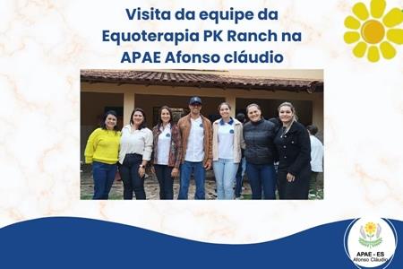 imagem Visita da Equipe de Equoterapia PK Ranch na APAE Afonso Cláudio