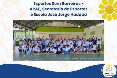 imagem Esportes Sem Barreiras - APAE de Afonso Cláudio, Secretaria de esportes e Escola José Jorge Haddad