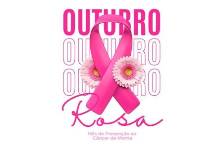 imagem Outubro Rosa Mês da Conscientização sobre o Câncer de Mama