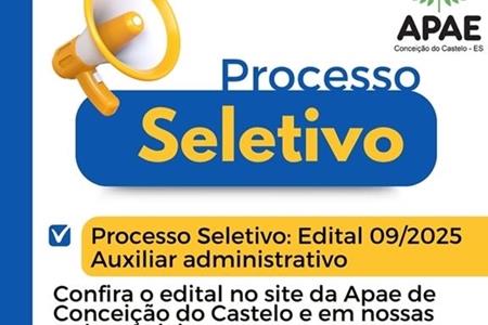 imagem PROCESSO SELETIVO - 09/2025 AUXILIAR ADMINISTRATIVO 