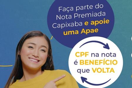 imagem Faça parte do Nota Premiada Capixaba e apoie uma Apae