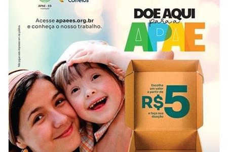 imagem Parceria Correios e Apae Castelo.