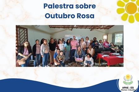 imagem Palestra sobre Outubro Rosa