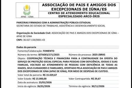 imagem DIVULGAÇÃO PARCERIA R$15.000